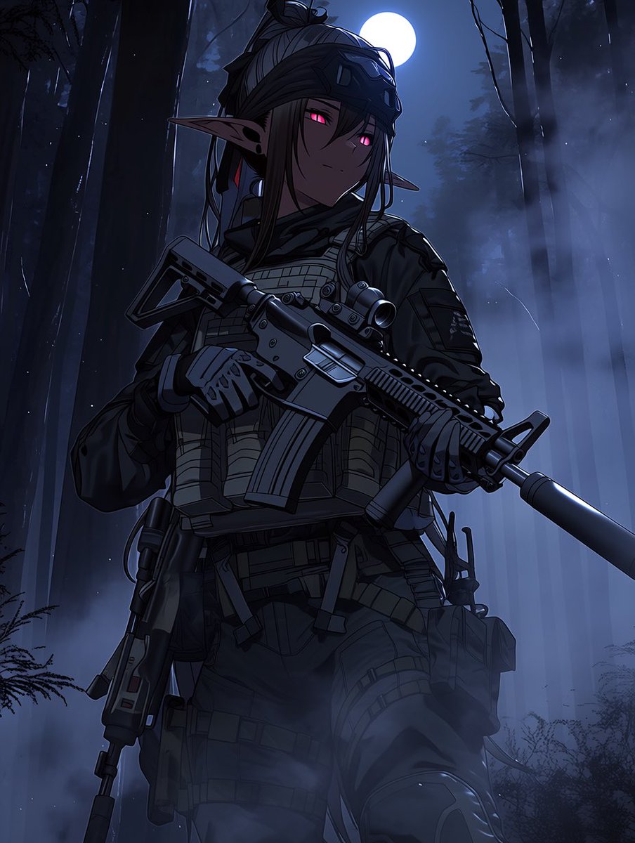 uenrura's tweet photo. Silent steps beneath the moon.
By the time you notice those crimson eyes, the hunt is already over. ๐๐ป
#DarkElf #NightOps #TacticalElf https://t.co/2RRjhqRlhx