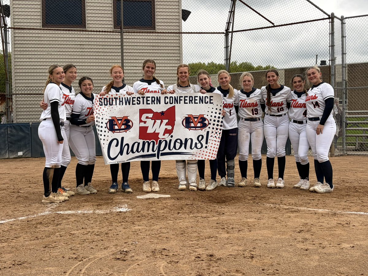 AthleticsBMHS's tweet photo. @Ohio_SWC Champions!! 
@BMHSTitanSB https://t.co/EwhIPMqUJL