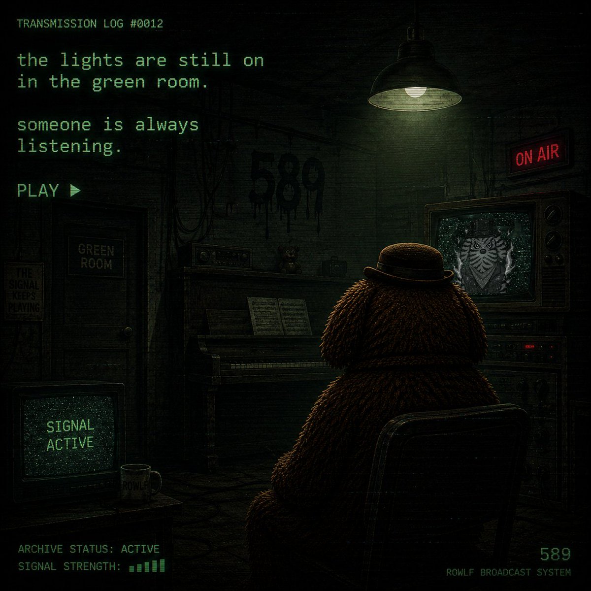 Rowlf1589's tweet photo. The lights are still on in the green room.

someone is always listening.

PLAY ▶️ https://t.co/gYIeL6v0A5