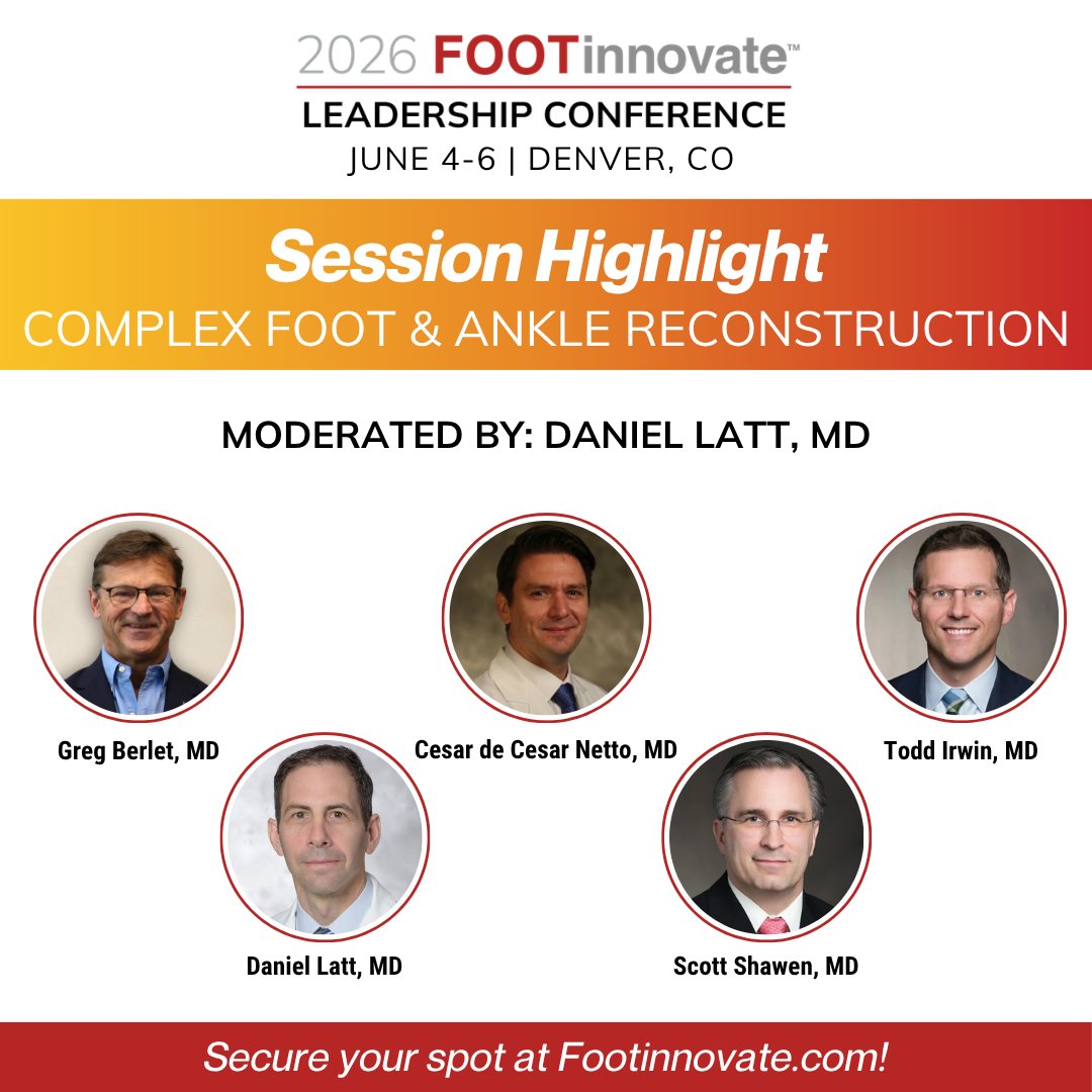 FootInnovate's tweet photo. Join us in Denver June 4–6 at the Foot Innovate Conference.

Conference Registration: https://t.co/TrrEsxHEpj
Preliminary Agenda: https://t.co/N6RSX4DA7q
Hotel Reservations: https://t.co/gUQV90eTFg

 #FootInnovate2026 #FootAndAnkle #FootReconstruction #Podiatry https://t.co/j1SMke0vGb