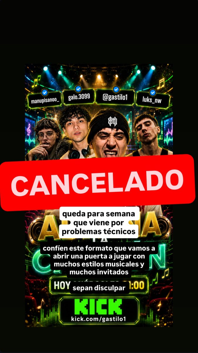 updatesGALO's tweet photo. 📲 | Gastilo1 vía Storys de Instagram. https://t.co/1spR7tqmlu