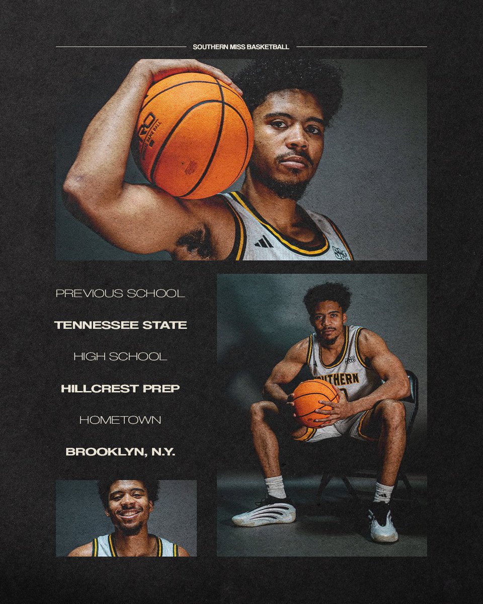 SouthernMissMBB's tweet photo. Brooklyn kid is now a Hattiesburg kid 🏠🔝

@BWest233 | #SMTTT https://t.co/3w4EgkZRj6