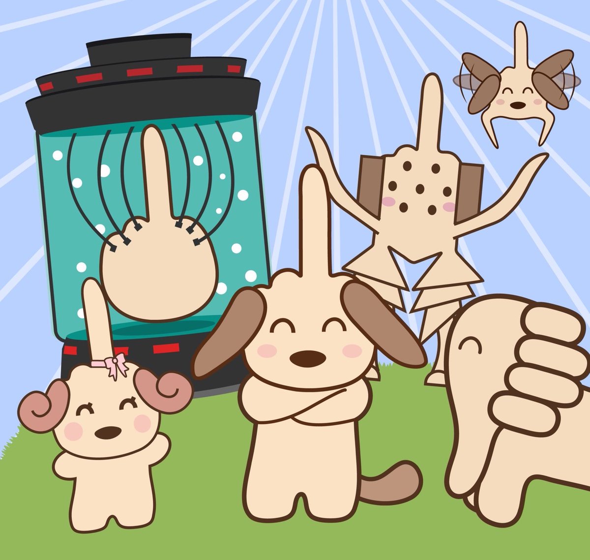 やっほー！ 僕たちはファックスフンド！ これからよろしくわん！