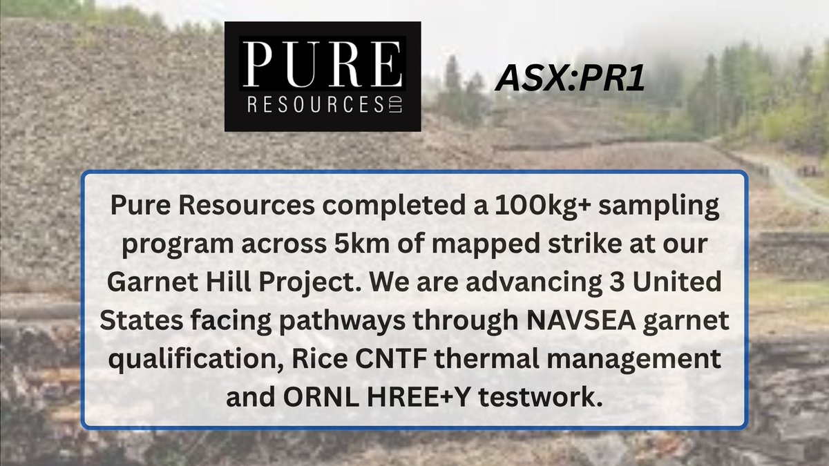 ASXPR1's tweet photo. Pure Resources 

@MeyersQuin @RoccoJT1 

#ASX #PR1 #CriticalMinerals #Graphite #RareEarths #Defence #ThermalManagement https://t.co/qQLocJ1Pwd