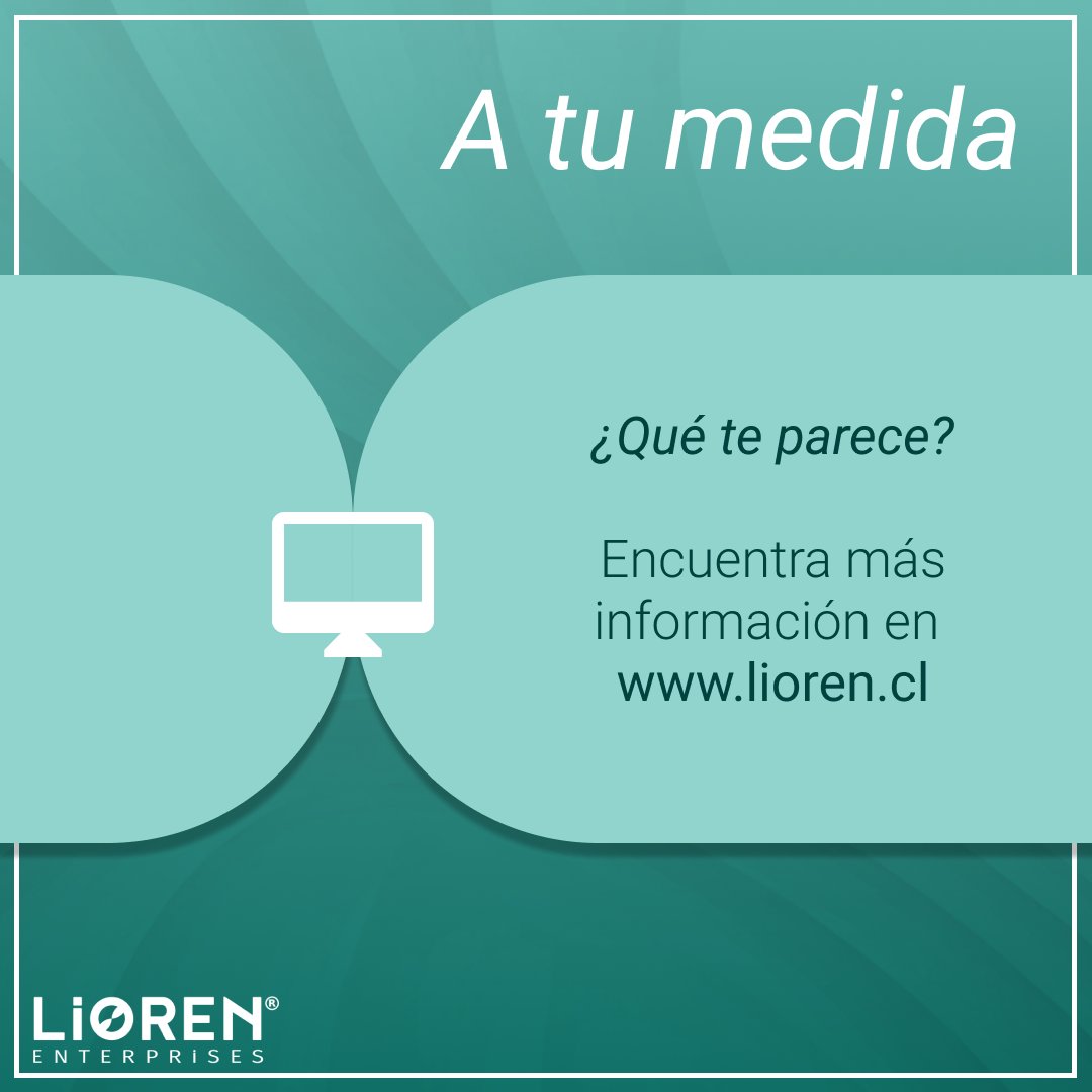 LIOREN_Chile's tweet photo. Suscríbete a Lioren y diseña tu sistema ideal: eliges los módulos, pagas solo por lo que usas y sin contratos a largo plazo.
Flexibilidad total para adaptar tu gestión empresarial a tus necesidades reales.
¡Empieza hoy: https://t.co/8jlMdJAFHT
#SuscripciónFlexible #PymesChilenas https://t.co/GzrTPlfvE6