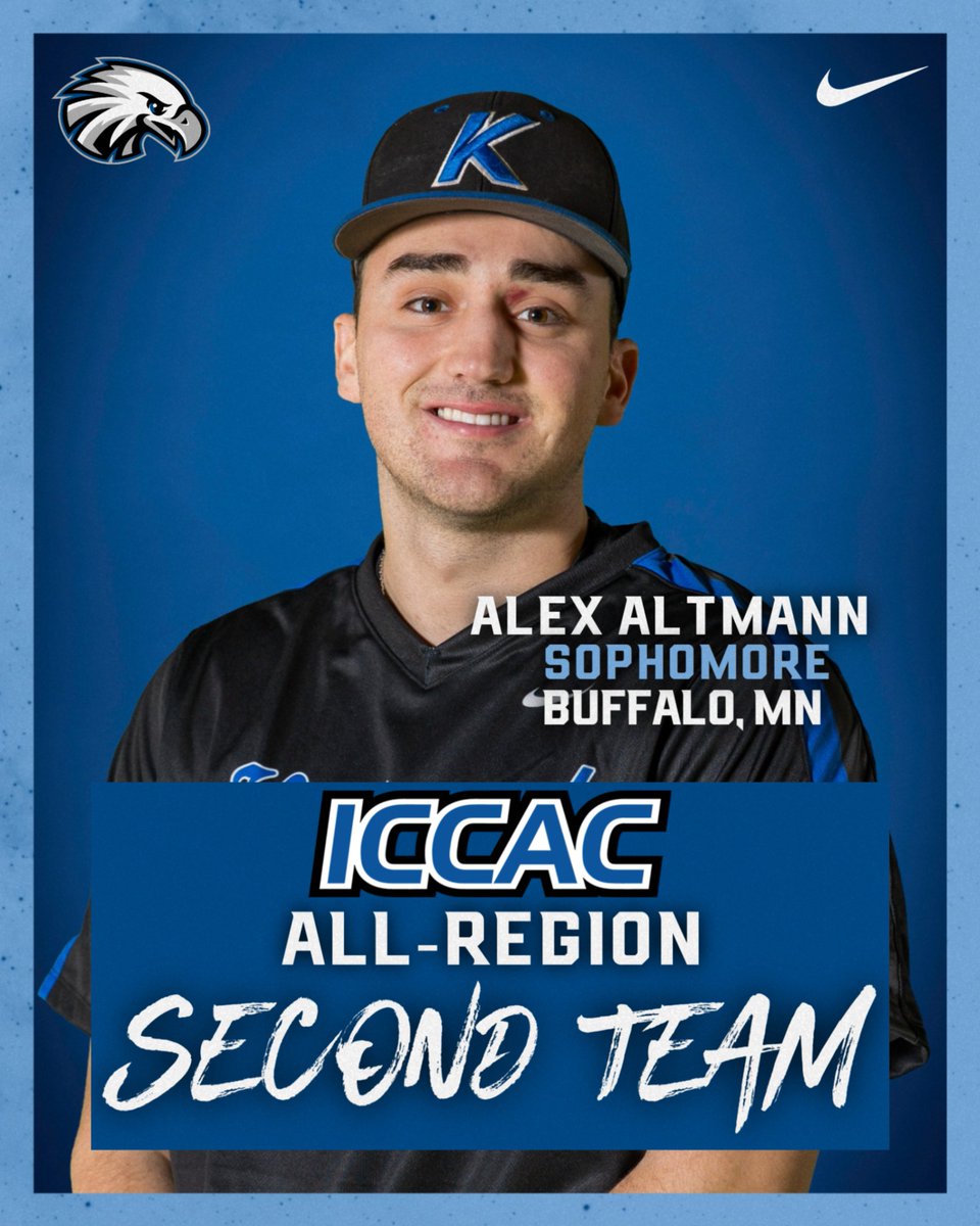 KirkwoodEagles's tweet photo. ＢＡＳＥＢＡＬＬ

Congratulations to Alex Altmann on being named ICCAC Second Team All-Region!

#GoEagles🦅⚾️ | 
@KCC_BSB https://t.co/xxCWz9PqgF