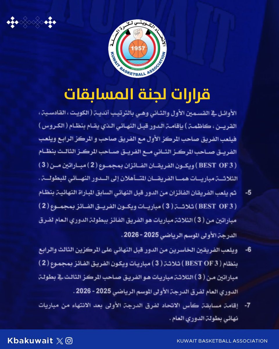 kbakuwait's tweet photo. قرارات لجنة المسابقات https://t.co/NvRcZY0Rov