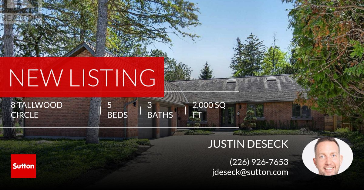 JustinDeseck's tweet photo. 📍 New Listing 📍 Take a look at this fantastic new property that just hit the market located at 8 Tallwood Circle in London North (north G). Reach out here or at (226) 926-7653 for more information!

Listed by Ashley Winde... https://t.co/PpPddQnFWa https://t.co/hOaUvHOopX