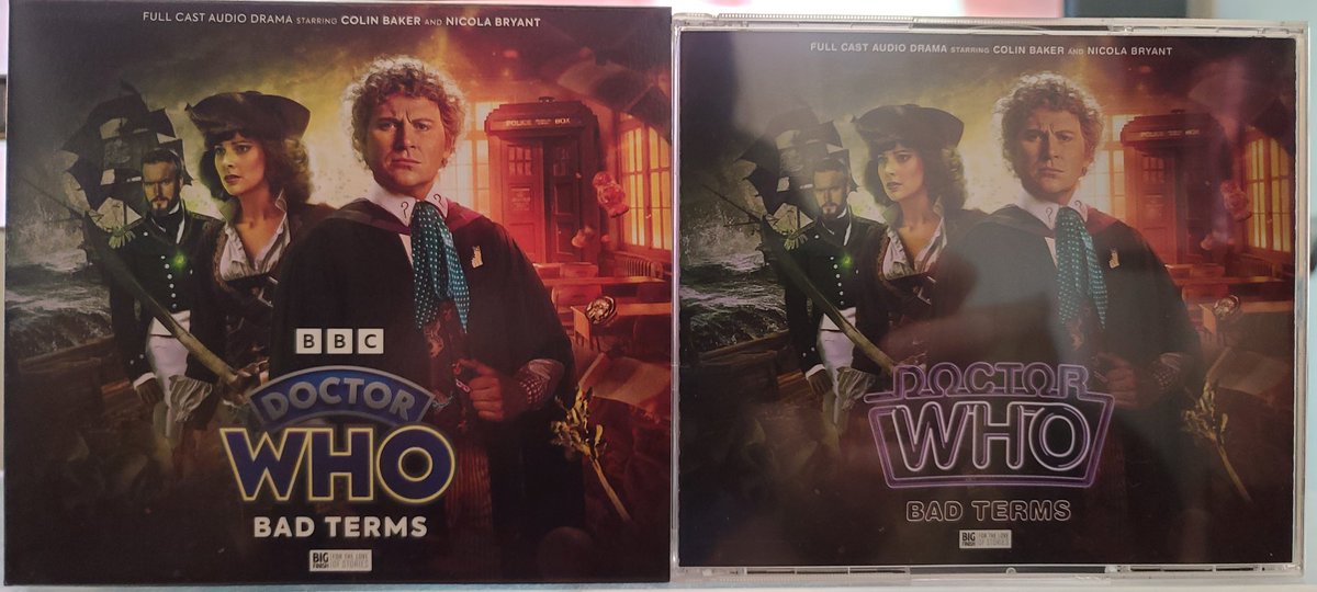 TheMetalWhovian's tweet photo. #NewProfilePic is my current #BigFinish relisten, 'The Sixth Doctor Adventures: Bad Terms' featuring "Saorise of the Seven Seas" by Nina Millns and "Red Danger!" by Nev Fountain.
#DoctorWho #6thDoctor #Sixie #PeriBrown #BadTerms #PhysicalMedia https://t.co/ZdoCYUI5hx