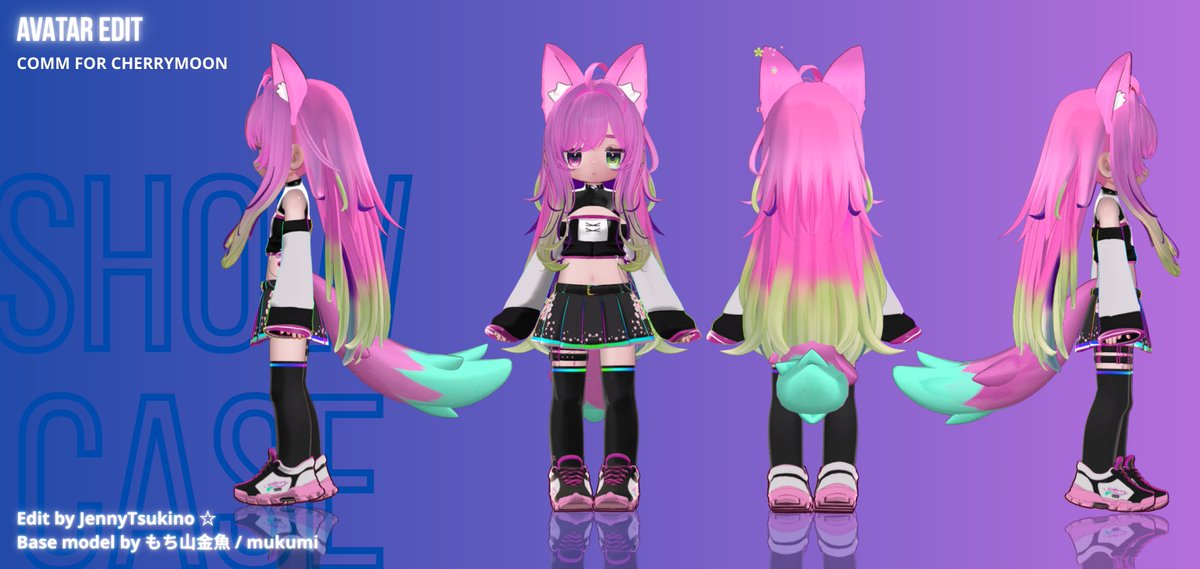 JennyTsukino's tweet photo. 🤏 VRChat Avatar editing commission for
@CherryMoonVT 🌸

Muito obrigada pela confiança no meu trampo e apoio de sempre amiga!💖

+ Comm Infos➡️DM me

⚙️ Base model by: もち山金魚 / mukumi
  #commissonopen #vrchat https://t.co/fhbl8ooEah