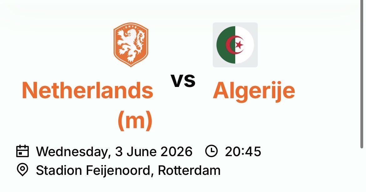 alias_objectif's tweet photo. Je vends 4 places pour le match Pays Bas Algérie 3 juin à Rotterdam
#Algerie #paysbas # fennec https://t.co/fdQZ4LWsX1