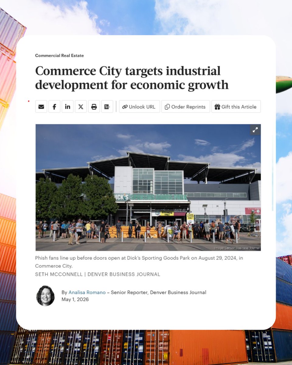 CommerceCityED's tweet photo. Commerce City is on the rise 🙌

The Denver Business Journal highlights our growth, diversity, and major investments shaping the future of our community

Read the full article by the @denbizjournal: https://t.co/y3o60fqnp0

Learn more about the campaign at https://t.co/gNPt1inbck https://t.co/Xpb2ENiIMA