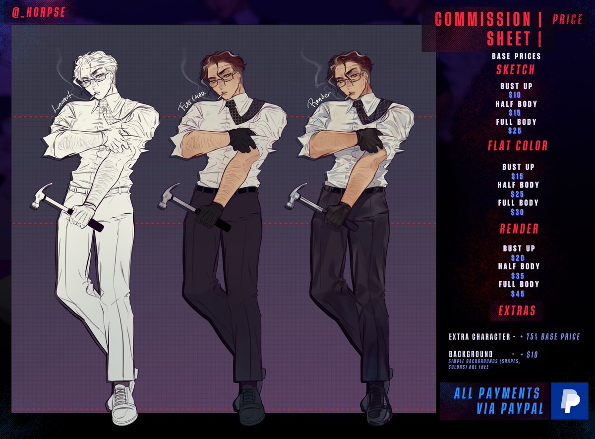 ✦𝙷 𝚘̈ 𝚛 𝚙 𝚜 𝚎✦ WORKING ON Commissions tweet media