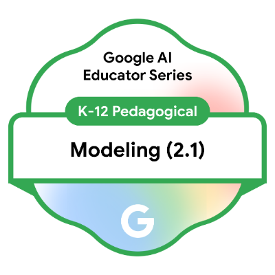 KMcCray85's tweet photo. Super excited about attending today's launch for the #GoogleAIEducatorSeriesCompleted 3 sessions in less than 15-20 minutes and got my badges!!! https://t.co/Tc8FLHwD7m