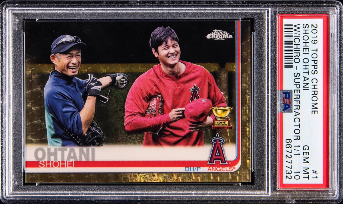 Two Japanese legends. One card. 🐐 This 2019 Topps Chrome