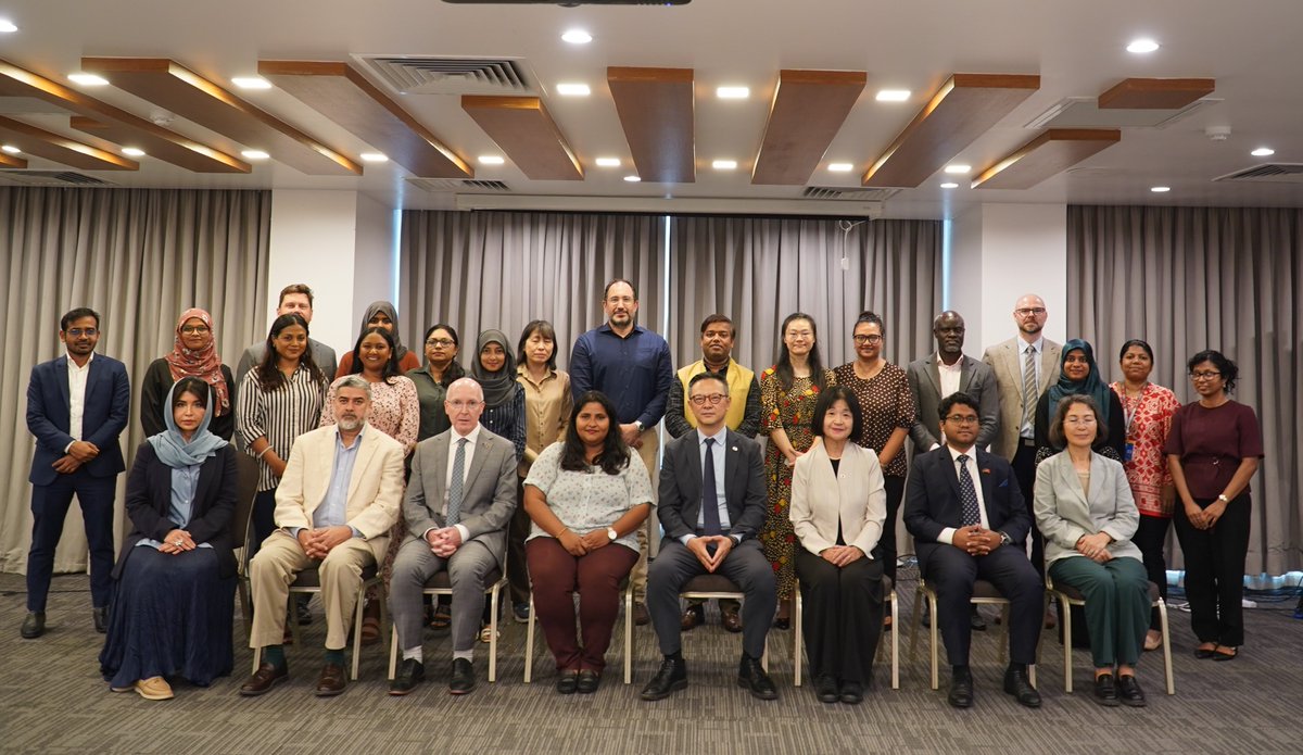 UNMaldives's tweet photo. The 🇺🇳in the 🇲🇻presented the UN Sustainable Development Cooperation Framework 2027–2031 to the diplomatic community in Maldives, highlighting key priorities, partnerships, and the collective vision for supporting the Maldives’ sustainable development journey over the next 5 years https://t.co/6FKZOOPoWG