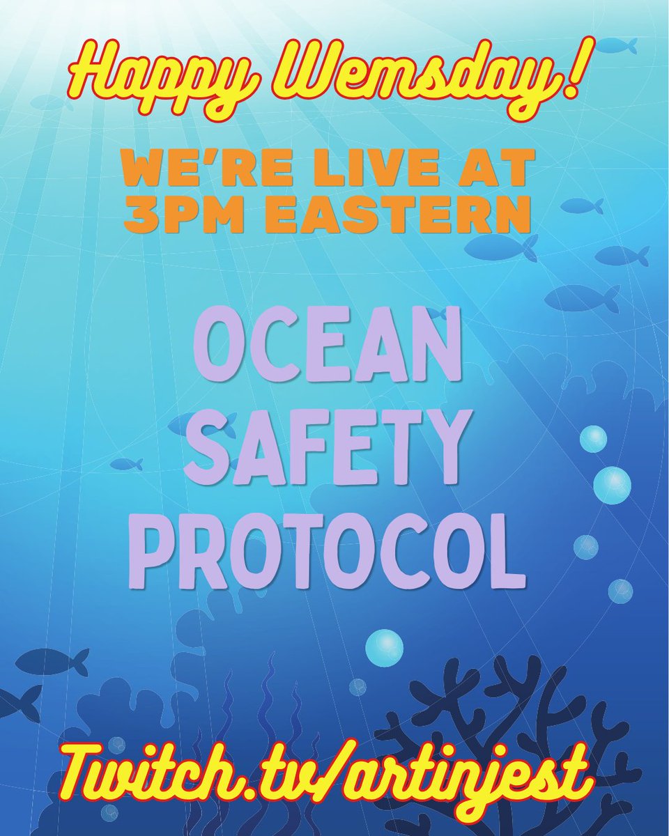 artinjest's tweet photo. GOBLINS. The Anonarchy is truly UNPRECEDENTED and we are going to get things in order at THREE PM EASTERN so put your water wings on over your safety vest IT'S TIME FOR A NICE ORDERLY ART STREAM. #liveontwitch #oceanexploration #itsanartstream #sortof https://t.co/DD0znXefKV