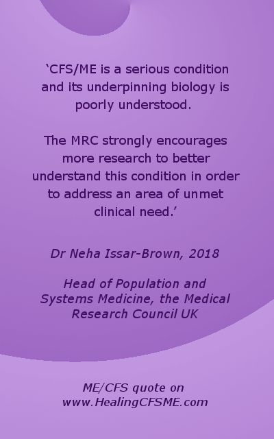 HealingCFSME's tweet photo. The MRC (UK) strongly encourages more research to better understand this condition.’ Dr Neha Issar-Brown #MEAwarenessWeek #millionsmissing https://t.co/o5FBH9q01d https://t.co/SRHCtxvC79