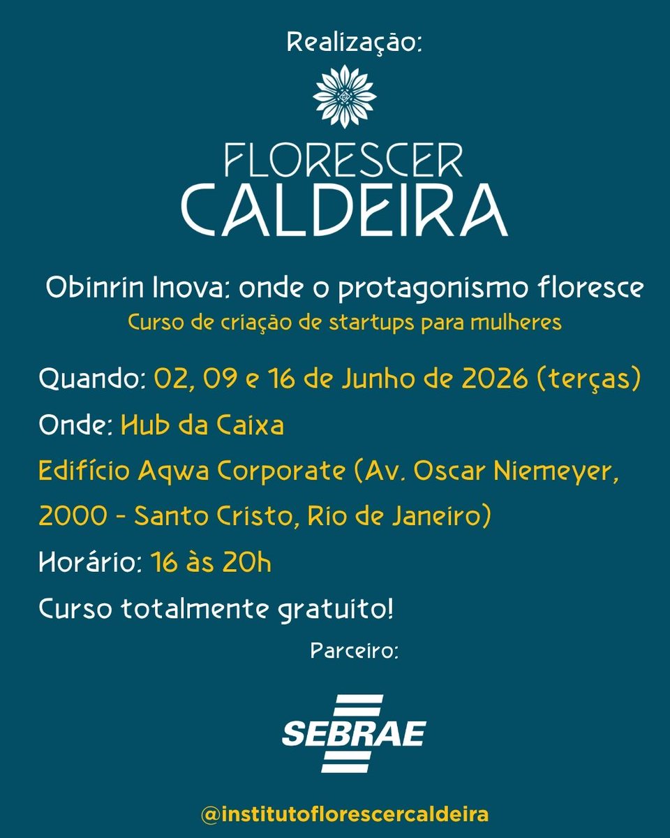 Instituto Florescer Caldeira tweet media