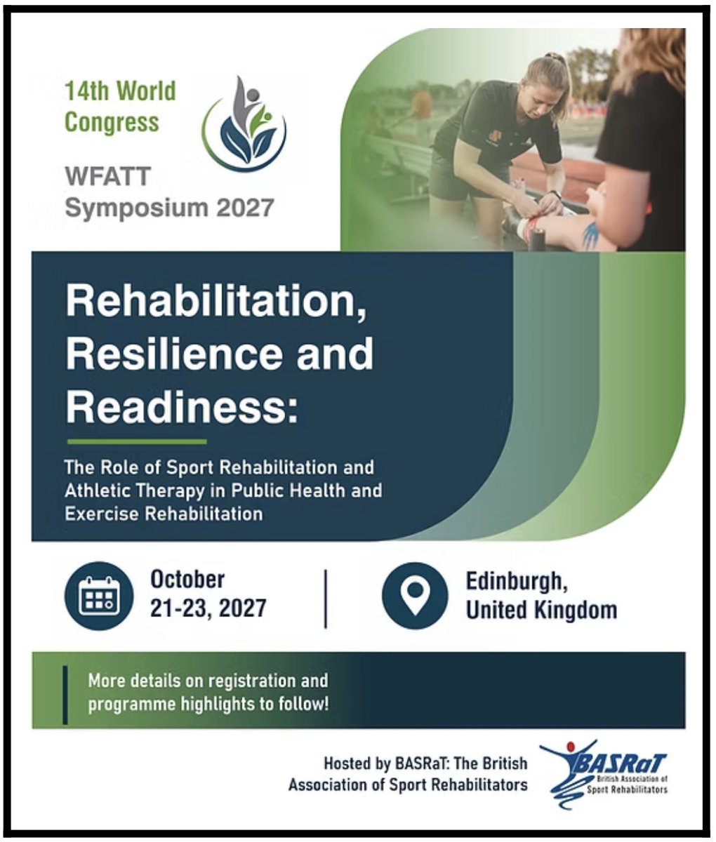 World Federation of Athletic Training & Therapy tweet media