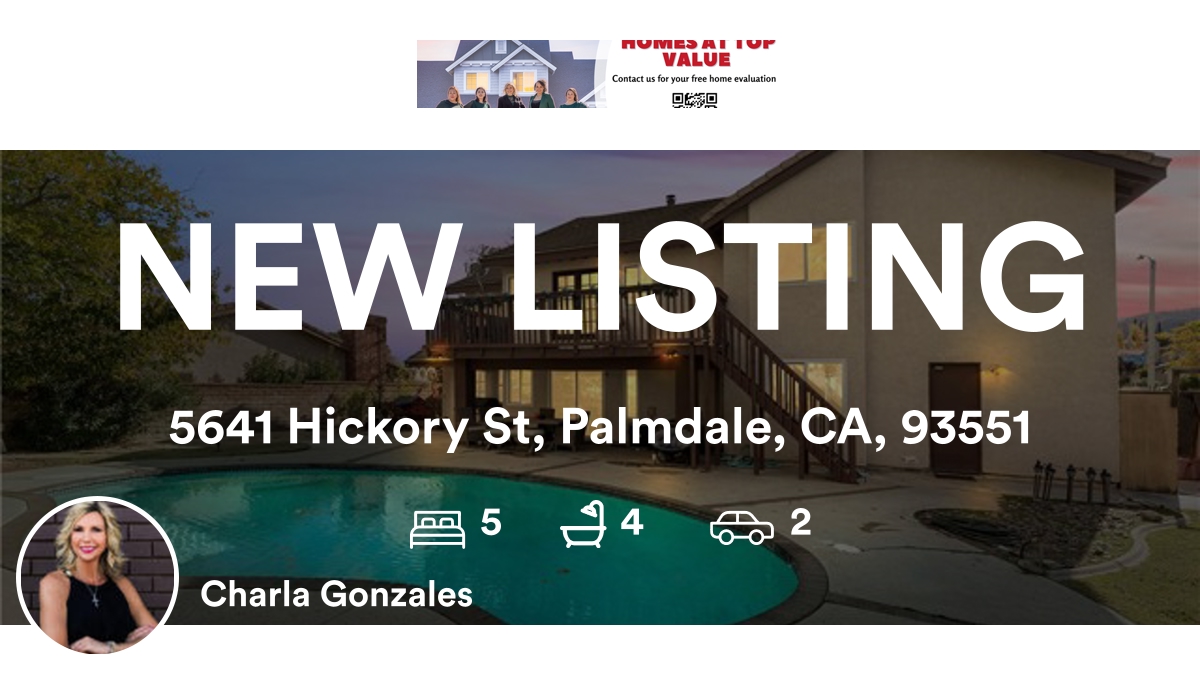 avcharla's tweet photo. 🛌 5 🛀 4 🚘 2
📍 5641 Hickory St, Palmdale, CA, 93551

My latest listing on RateMyAgent.
CAR 01448907
https://t.co/39INiiE1Uw

...
#ratemyagent #realestate https://t.co/RjNpb9GoKf