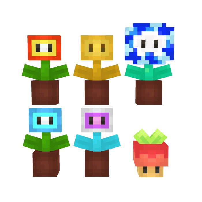 prixkilltee's tweet photo. super mario flowers!

made in @blockbench 

#blockbench #supermario #pixelart #minecraft https://t.co/XRbvw2gWN1