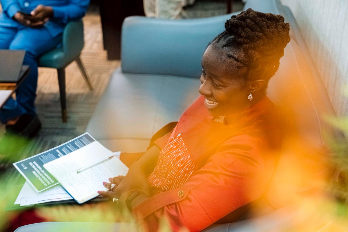 UNRwanda's tweet photo. .@UNRwanda RC a.i. @FatmataLSesay held a fruitful dialogue with @SandaOjiambo, Assistant Secretary-General and Executive Director and CEO of the UN @globalcompact, who is in #Rwanda for the @africaceoforum. https://t.co/hOKTSRdtZA