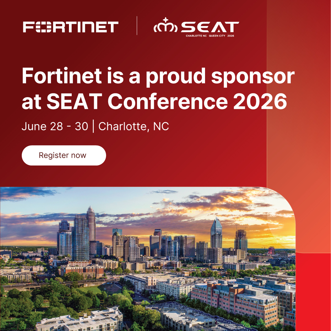 Exigeken's tweet photo. .@Fortinet is proud to sponsor SEAT Conference 2026 in Charlotte, NC!

Join us to explore how AI-powered cybersecurity helps protect fan data, secure venue networks, and support seamless game-day operations.

🗓️ June 28–30, 2026
📌 Save 10% with our code: https://t.co/yq2pEnrZJB https://t.co/T3pKLOphTi