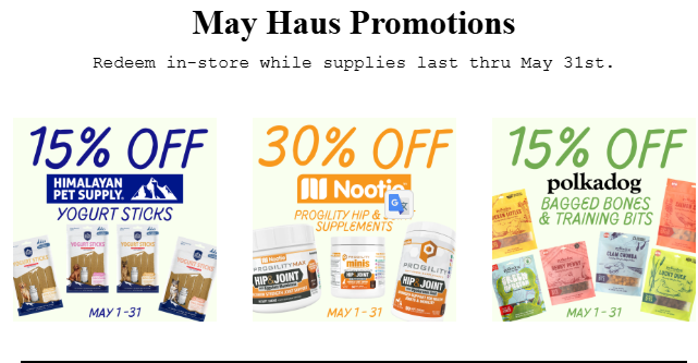 ruffhauspets's tweet photo. MAY HAUS PROMOTION
https://t.co/tYaPIvr1ax https://t.co/GaROjU0oqR