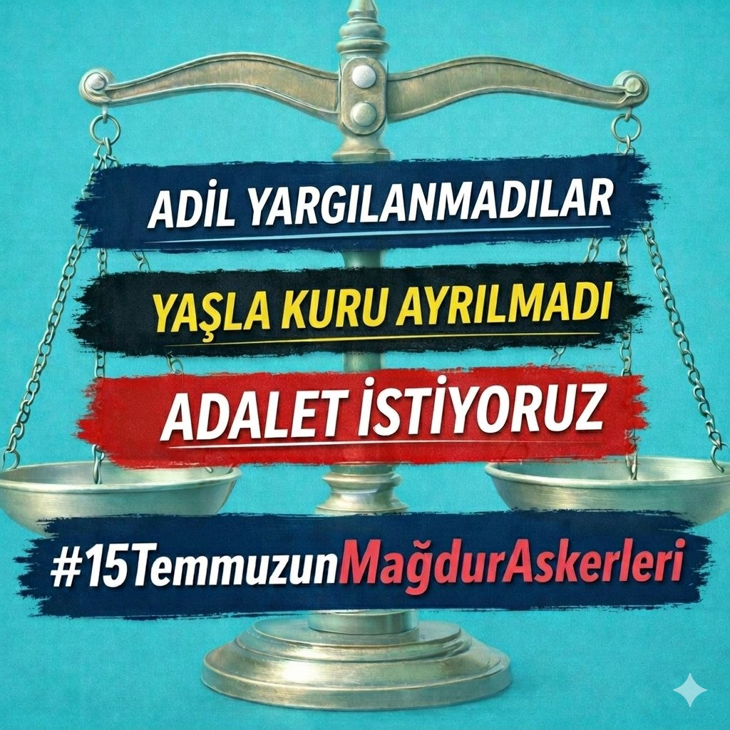 AskerAdalet's tweet photo. Erler, askeri öğrenciler, kursiyer teğmenler, uzman çavuşlar ve darbeye karşı durmuş masum rütbeliler…
#15TemmuzunMağdurAskerleri 10 yıldır adalet bekliyor.

Seslerini duyurabilmeleri için desteğinize ihtiyaçları var.
@saygi_ozturk @baristerkoglu @muratagirel @timursoykan https://t.co/6iVEEF8nQl