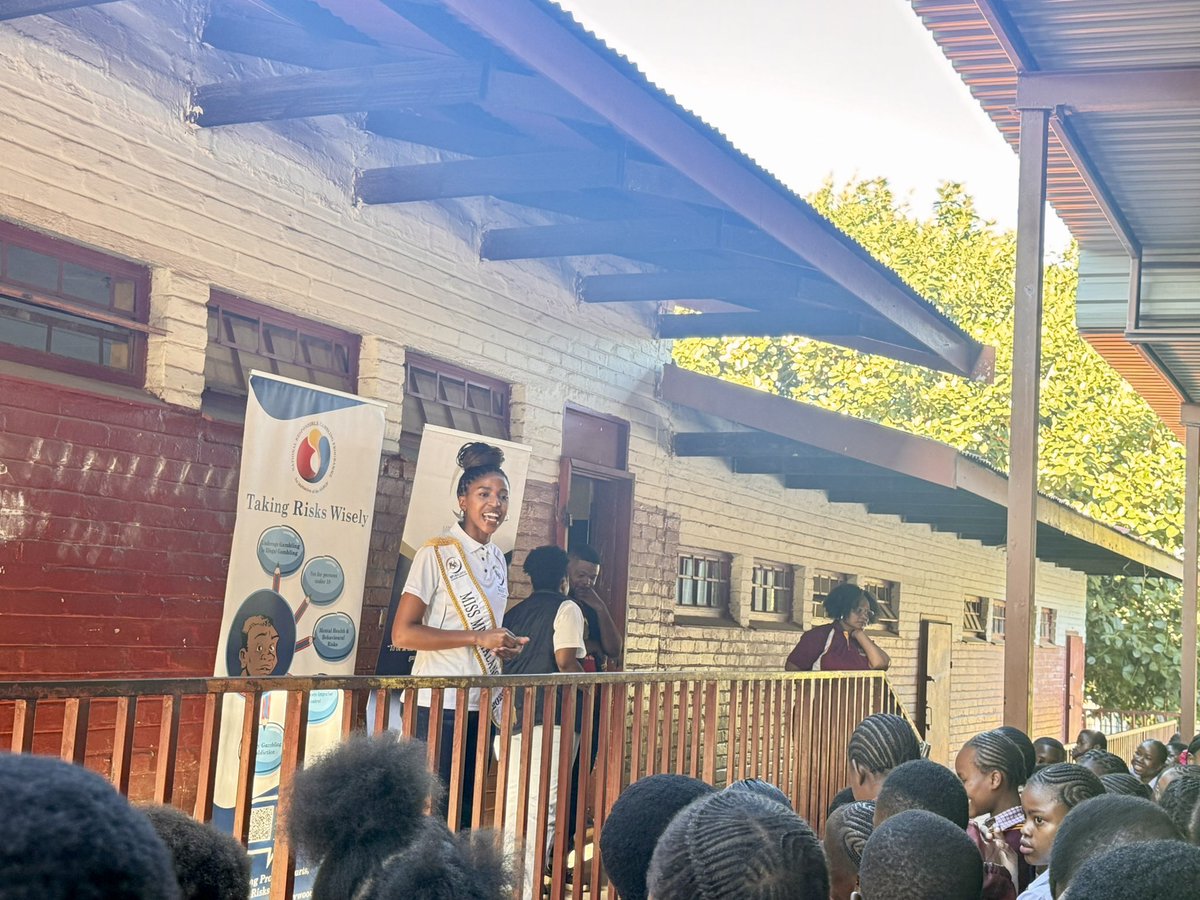 MPEconomicReg's tweet photo. The MER, in partnership with the South African Responsible Gambling Foundation and Miss Mpumalanga 2026 @m.mndebele , engaged learners at Sinenhlanhla Secondary School, Kamhola Secondary School, and Emjindini Secondary School through the “Taking Risks Wisely” programme. https://t.co/P7rU9f8GCL