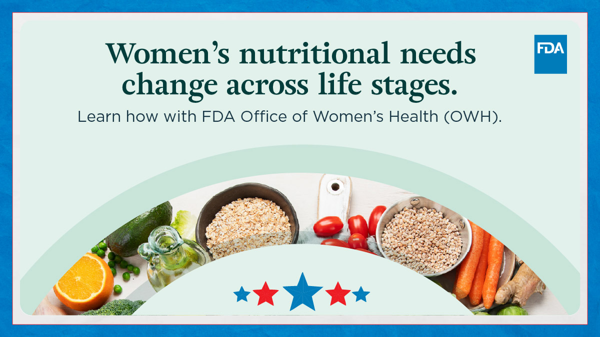 IQSolutions's tweet photo. Women's nutritional needs can change across different life stages. Explore @FDAWomen #NWHW2026 webpage for tips and free resources from @FDAFood to help you make informed food choices: https://t.co/2bnAU7bY5g #KnowYourNutrition. https://t.co/R1AfsMpebX