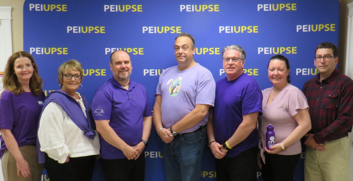 PeiUpse's tweet photo. Today is Wear Purple Day on PEI as part of Family Violence Prevention Week. 
By wearing purple, we stand in solidarity with survivors, remember those impacted by family violence, and help raise awareness across our communities. https://t.co/XdJ97qM6t9