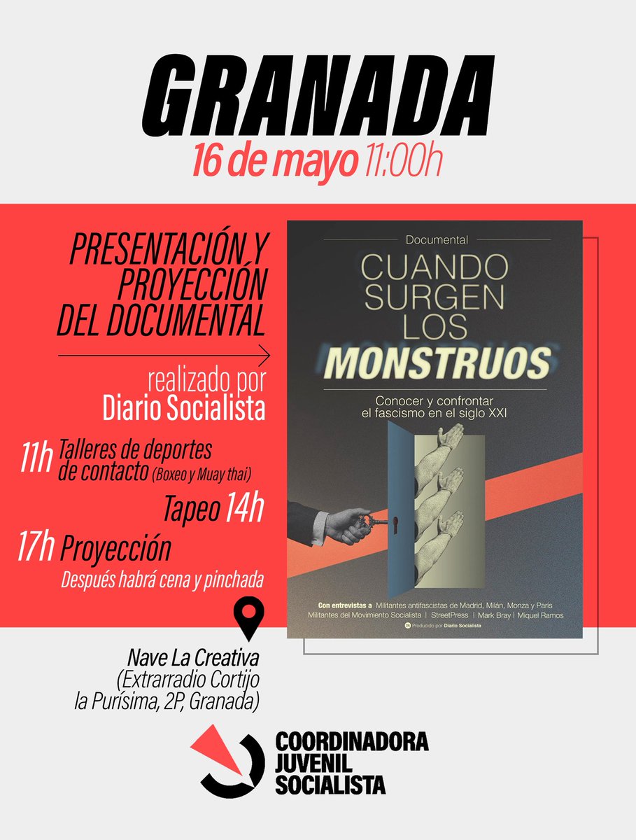 documental_csm's tweet photo. Este fin de semana se proyectará nuestro documental en Sevilla y en Granada, de la mano de @CJS_Sevilla y @CJS_Granada.
👇👇👇 https://t.co/ioY9OAYXap