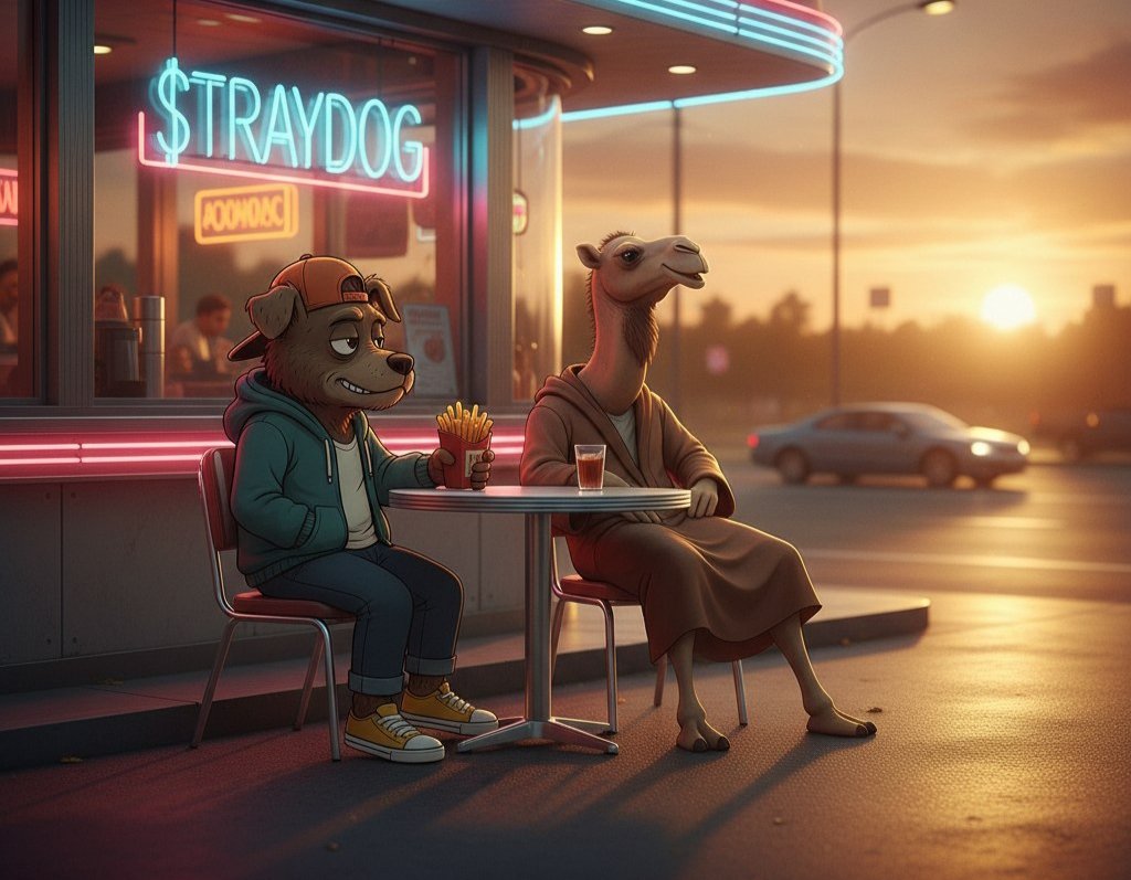 straydogcoin's tweet photo. Midweek but still rolling. 🐫🍟
​Keeping the energy level and the focus high 🐾 https://t.co/7iT9PURUNh