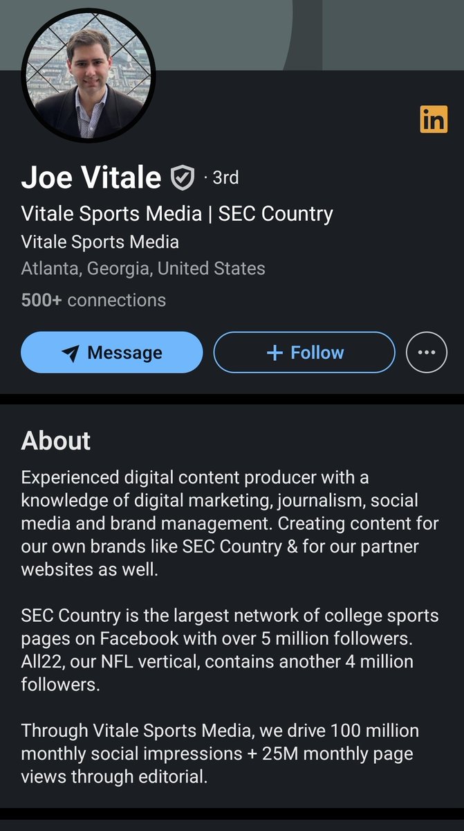 WooDiddy's tweet photo. @UGAfootballLive @NextRoundLive you should steal this post! 

Joe Vitale runs @UGAfootballLive and @SECcountry https://t.co/9XBxNy9B5W