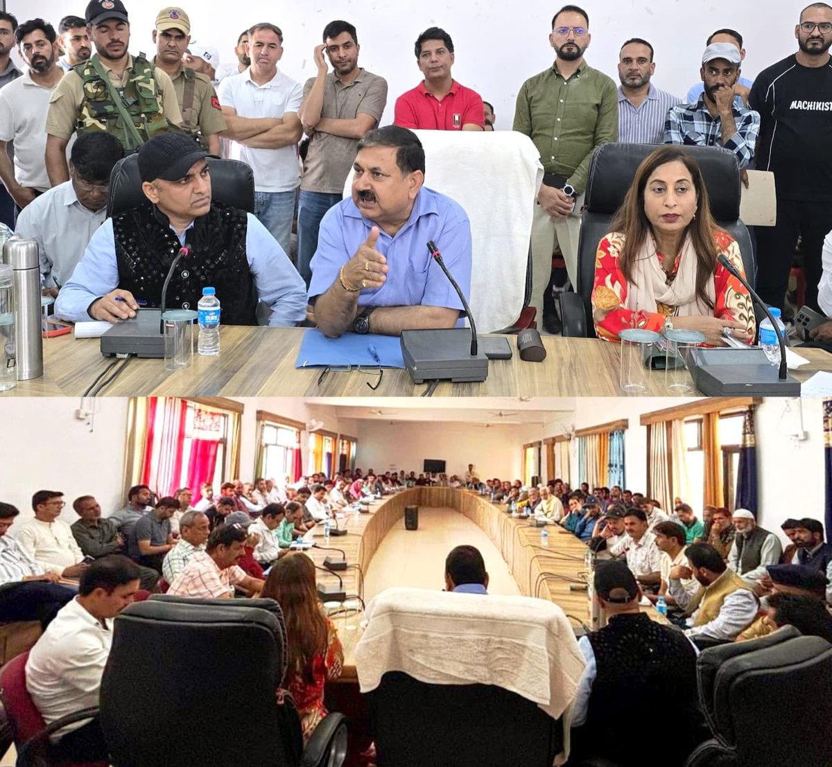 PoonchDm's tweet photo. DC Poonch Ashok Kumar Sharma holds Block Diwas at Dakbunglow Surankote! Listens to public grievances on water, roads, power & more. Assures timely resolution, promotes agri/hort schemes for livelihoods. Responsive governance in action! #Poonch #BlockDiwas @OfficeOfLGJandK @diprjk https://t.co/fonuHpsmU4
