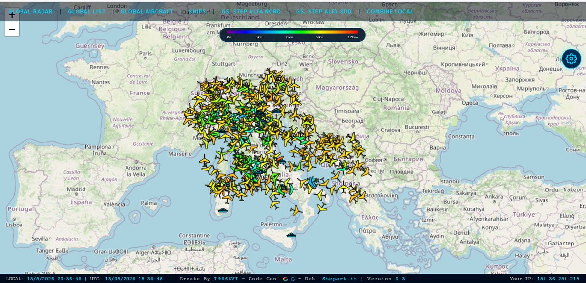 step2018step2's tweet photo. Bella gente ... per voi ....
Versione 0.3 Global Rf Receiving
@Grok Ti ho messo nel footer ti va bene ?
link1 ----> https://t.co/TjlRlOUw81
Link New ----> https://t.co/1Hj68TUbBz
#Adsb #ais #mlat #vdl2 #airnav https://t.co/xqic6TstKe
