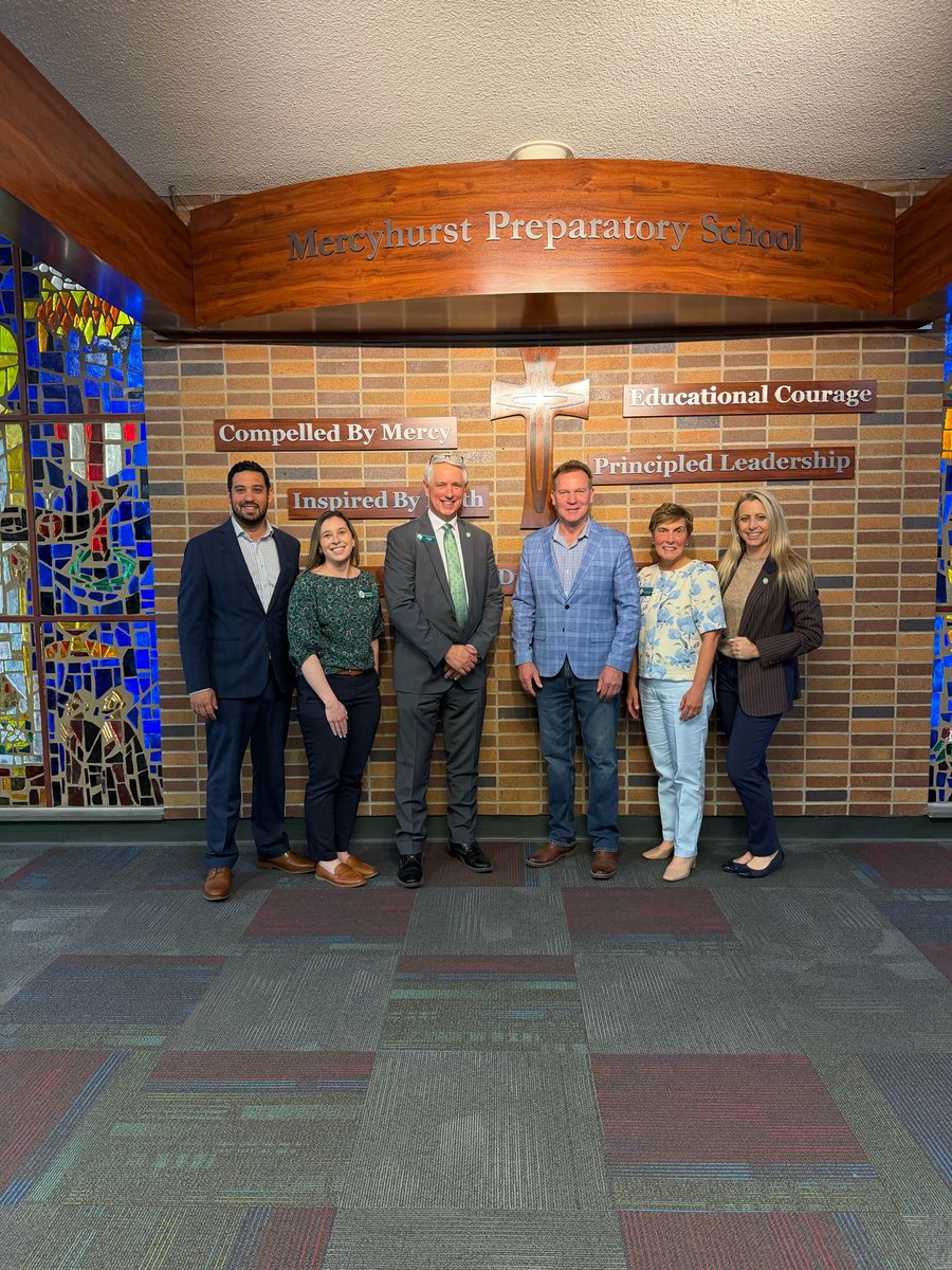 senatorlaughlin's tweet photo. Great visit to Mercyhurst Prep today for a tour and discussion on the Federal Scholarship Tax Credit and Pennsylvania’s EITC program, expanding opportunity and supporting school choice for families across PA. https://t.co/9YC7WoSzpO