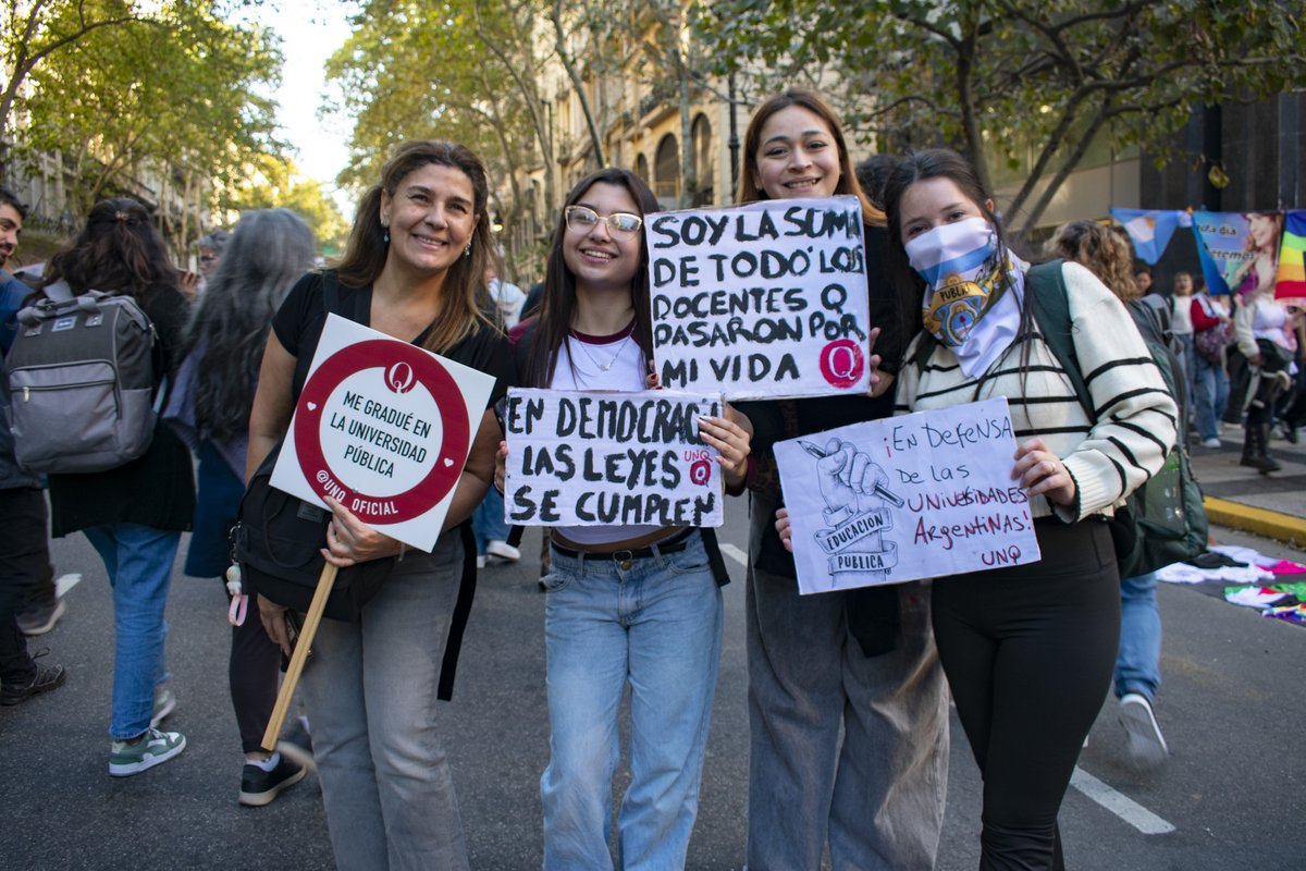 UNQoficial's tweet photo. 🙌🏼 Gracias por todo el apoyo demostrado en la 4ta Marcha Federal Universitaria 
.
#UniversidadPúblicaSiempre 
#CumplanLaLey https://t.co/ryB8Qzllfk