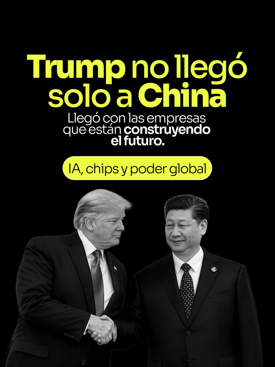 DEVOSinc's tweet photo. La nueva competencia mundial ya no se pelea solo entre países.
Ahora también se pelea con IA, chips, datos y tecnología.
Trump reuniéndose con líderes de Nvidia, Apple y Tesla lo deja claro. 🌎⚡
#IA #Tecnología #Nvidia #Apple #ElonMusk https://t.co/pAoHzlJGx7