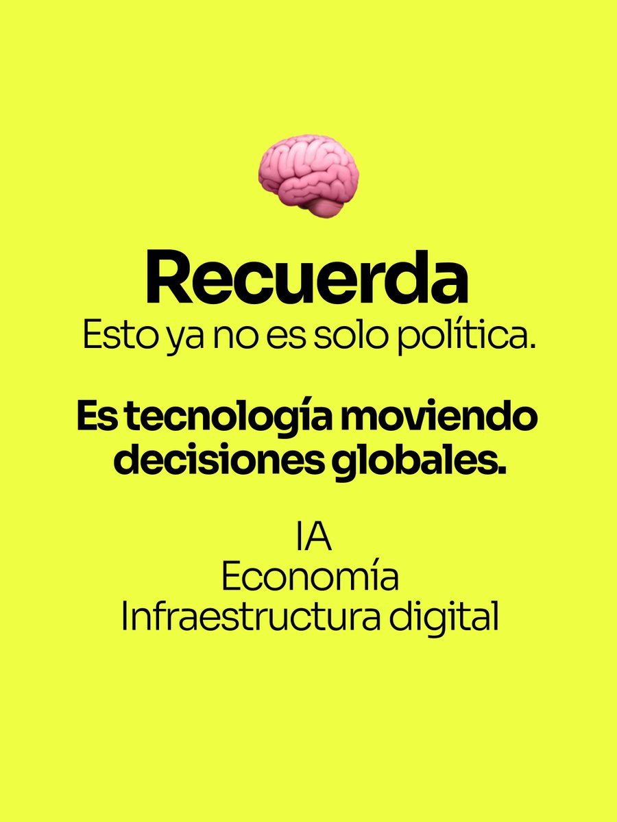 DEVOSinc's tweet photo. La nueva competencia mundial ya no se pelea solo entre países.
Ahora también se pelea con IA, chips, datos y tecnología.
Trump reuniéndose con líderes de Nvidia, Apple y Tesla lo deja claro. 🌎⚡
#IA #Tecnología #Nvidia #Apple #ElonMusk https://t.co/pAoHzlJGx7