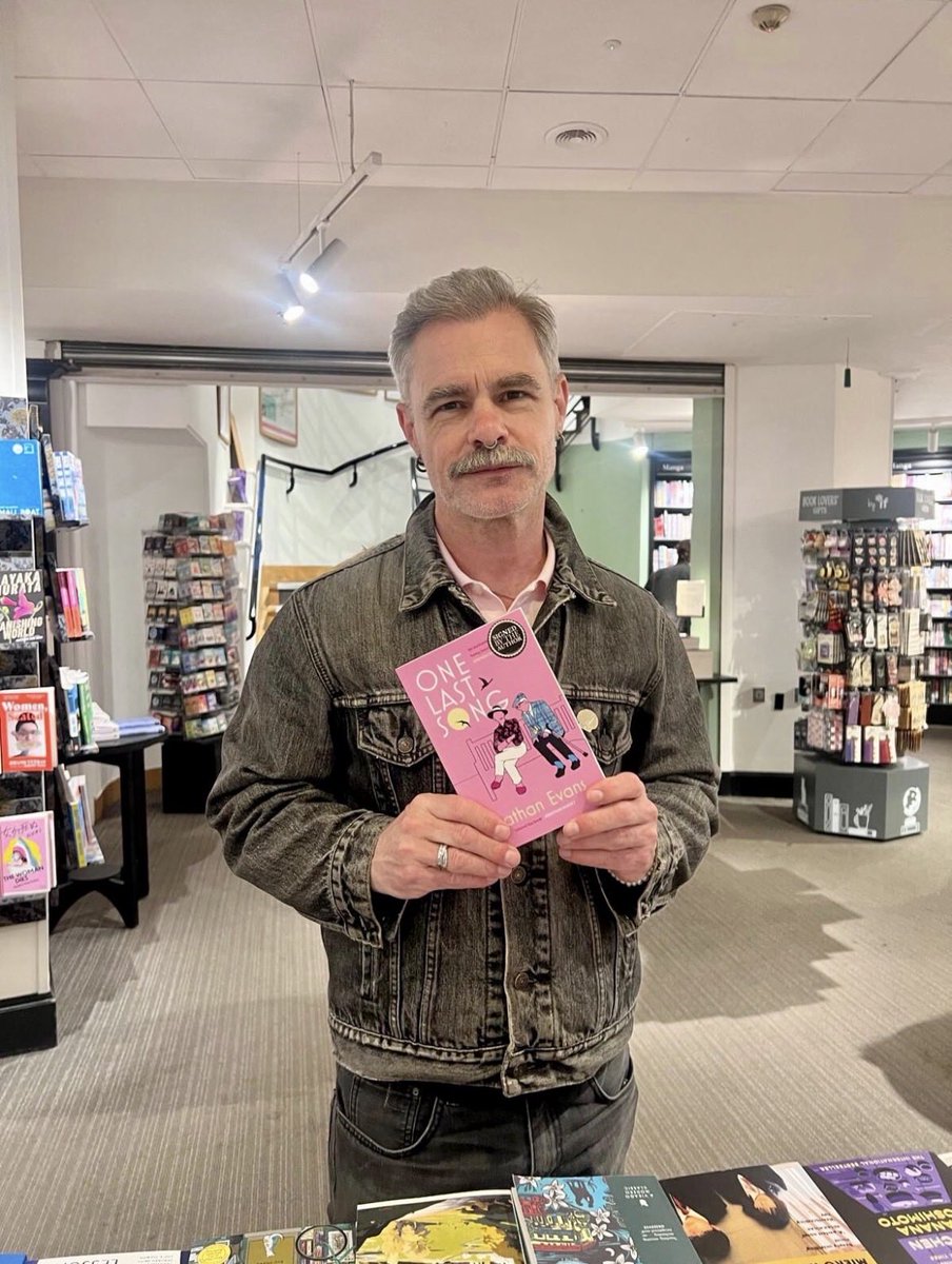 InkandescentUK's tweet photo. If you are planning a trip #upwest there are #signed copies of Nathan Evans’ novella ONE LAST SONG on the shelf @WaterstonesTraf. 😉📚💕 https://t.co/z07YVPfVPd