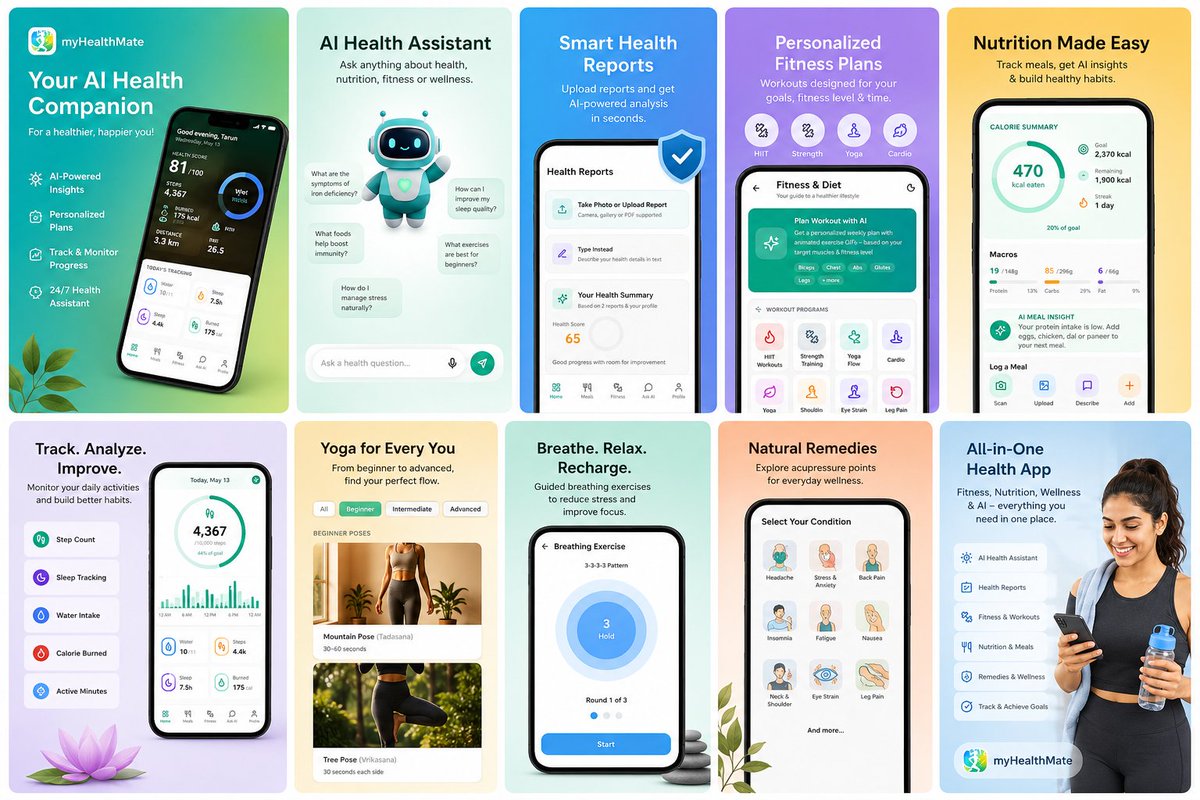 myHealthmateAI's tweet photo. Your AI-powered health companion for fitness, nutrition, wellness, and smarter daily habits. Track meals, workouts, sleep, reports, and personalized insights all in one app. 🦾
Download the App Now: https://t.co/h3qSjWZJdU

#healthfacts #wwereleases https://t.co/2dNDH7XeYl