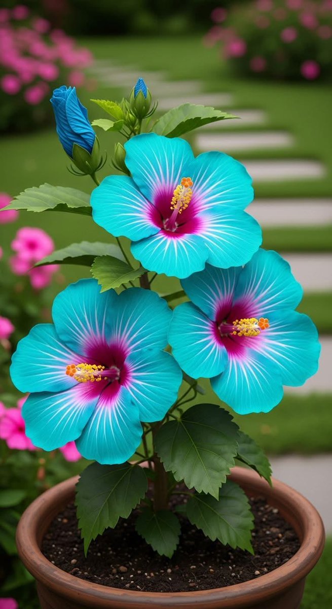 mshafqat72's tweet photo. Ocean-blue hibiscus blooming like a dream in the garden 💙🌺
A splash of serenity, beauty, and nature’s gentle magic in every petal. ✨

#flowerphotography #blooming #photography #viral https://t.co/FrBz8wW7vR