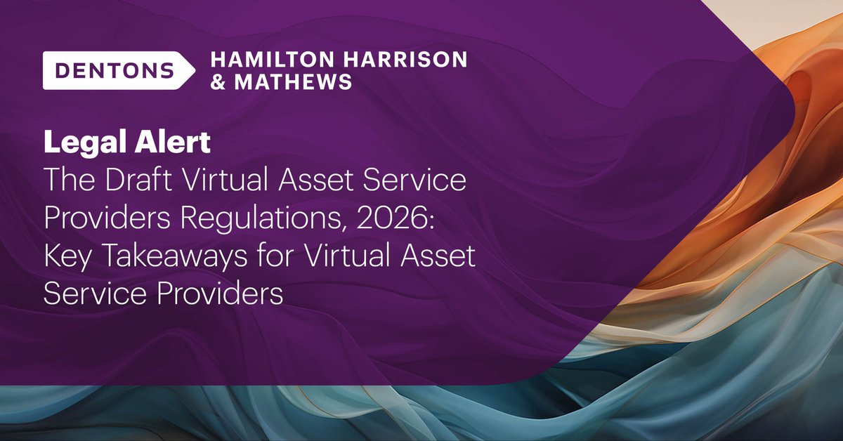 HHM_Law's tweet photo. Kenya is moving closer to formal regulation of the digital asset space. The draft VASP Regulations propose licensing and compliance standards for virtual asset service providers in Kenya. Read more: https://t.co/kua4GIejrR 
#DentonsHHM #DigitalAssets #VirtualAssets #FinTechKenya https://t.co/FSV4ioP44c