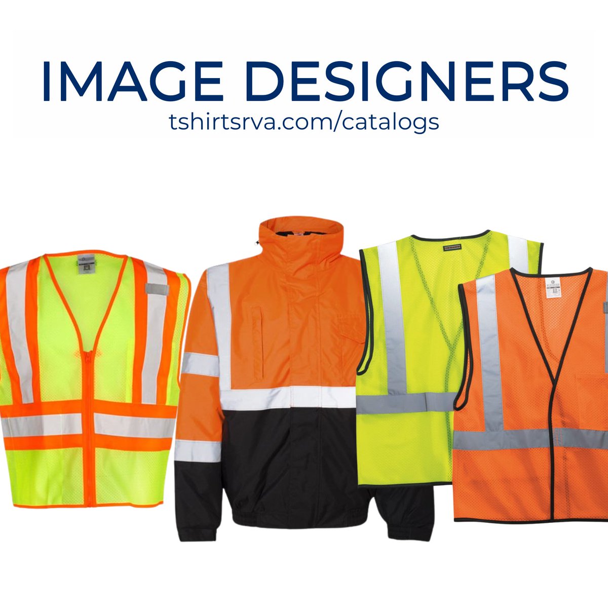 ImageDesigners's tweet photo. Safety first! We have a variety of safety wear options for you and your team to choose from, offering great fits that meet your specific needs. And, as always, all of these items can be customized with your own branding! https://t.co/7NltInmYT5