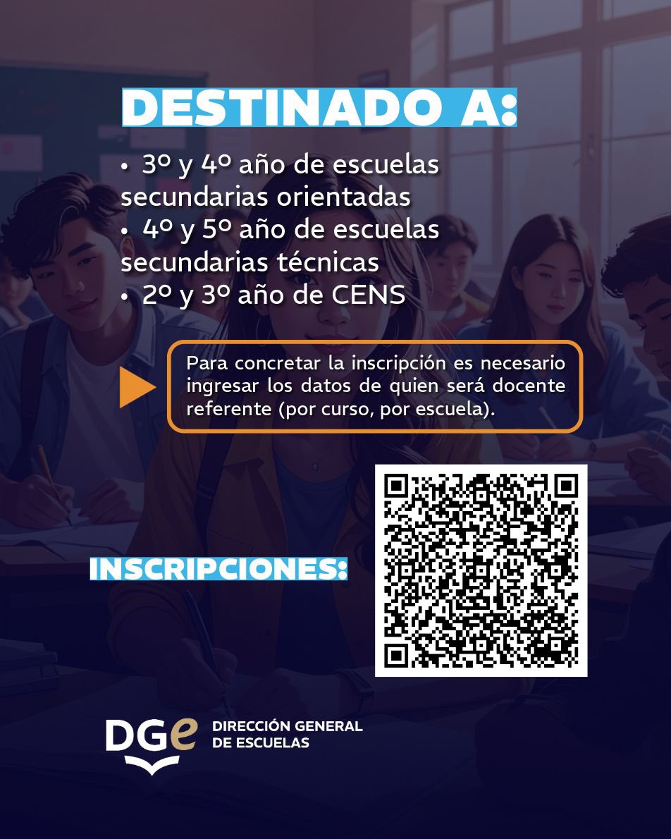 MzaDGE's tweet photo. Comienza una nueva edición de Mendoza + Vos, el programa de educación financiera y tributaria para escuelas secundarias y CENS de Mendoza.

📅 Inscripciones: 13 al 27 de mayo en https://t.co/oUJdVxyhOO https://t.co/7J8yXr9bWG