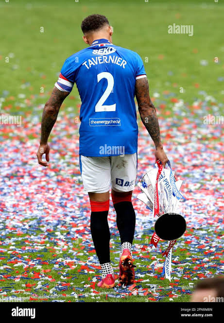 Havy79's tweet photo. Would’ve like to have seen Tav lead us out as Captain at Ibrox one last time. 

Through 11 years for good &amp; bad.

Legendary goals, assists &amp; dodgy defending apart,  an exemplary Rangers Captain for a generation. 

Sad end to a bad season considering tonight is a meaningless game. https://t.co/0LgZ7lw1rh
