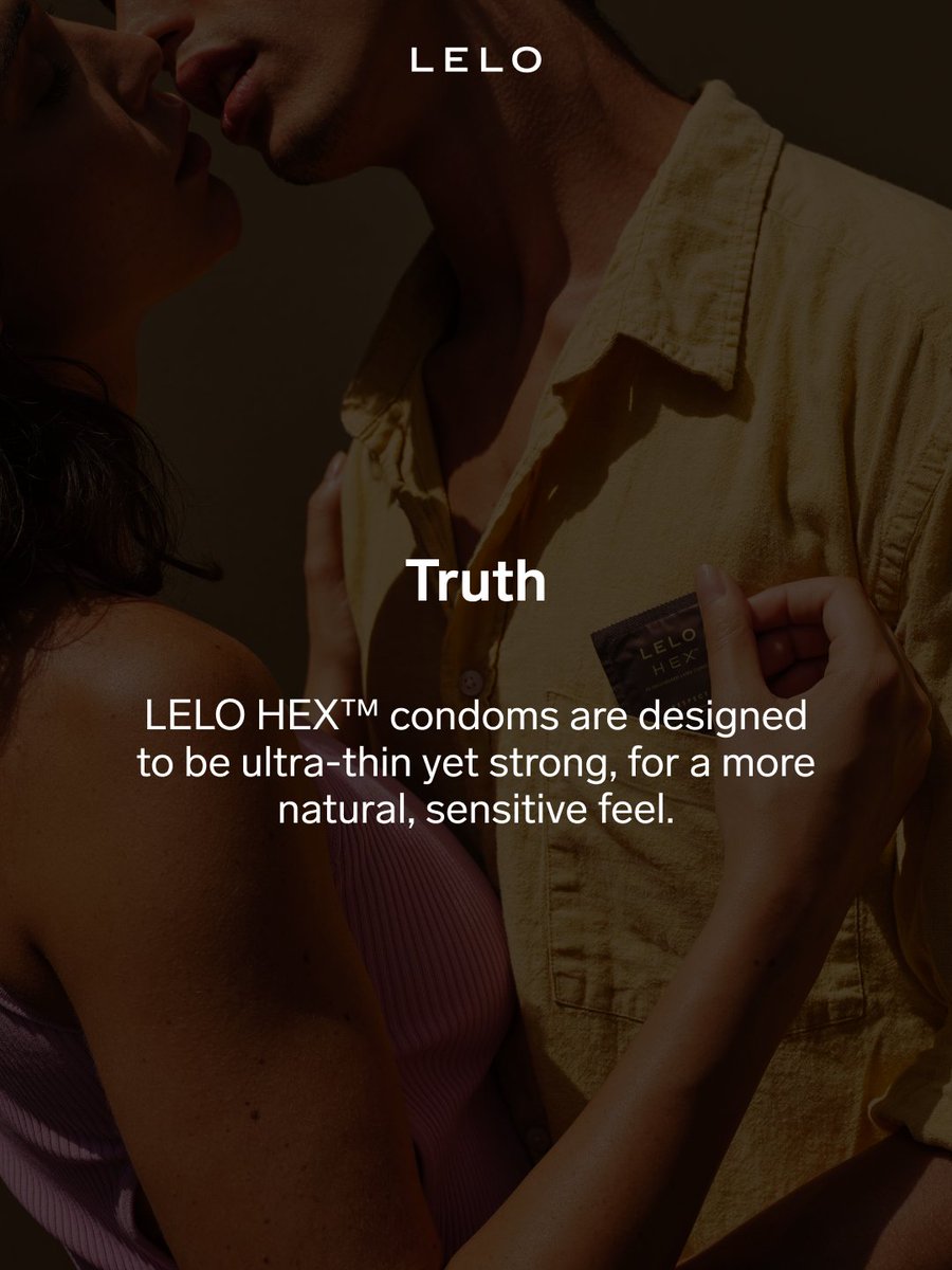 lelohex's tweet photo. With LELO HEX™, there’s no need to choose between safety and sensation - or to compromise on either. Ultra-thin, remarkably strong, and designed to feel almost unnoticeable, they let the moment stay uninterrupted. Protection that feels as good as it performs. https://t.co/rMBietTs32